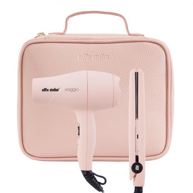 alfa italia travel set pink